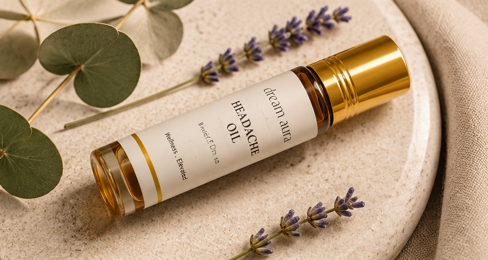 Relief Drops – Headache Roll-On | Stress & Migraine Relief | Fast-Acting Aromatherapy Oil