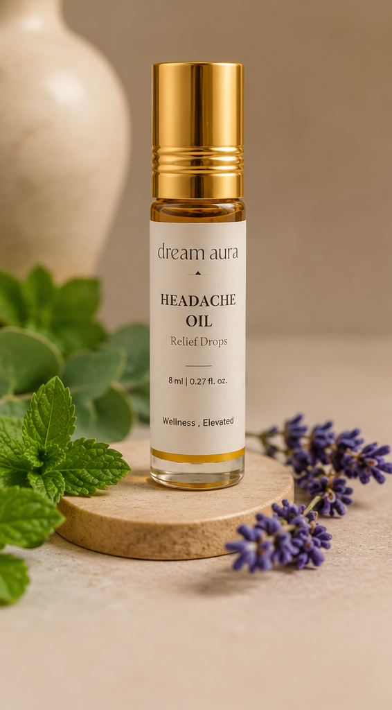 Relief Drops – Headache Roll-On | Stress & Migraine Relief | Fast-Acting Aromatherapy Oil