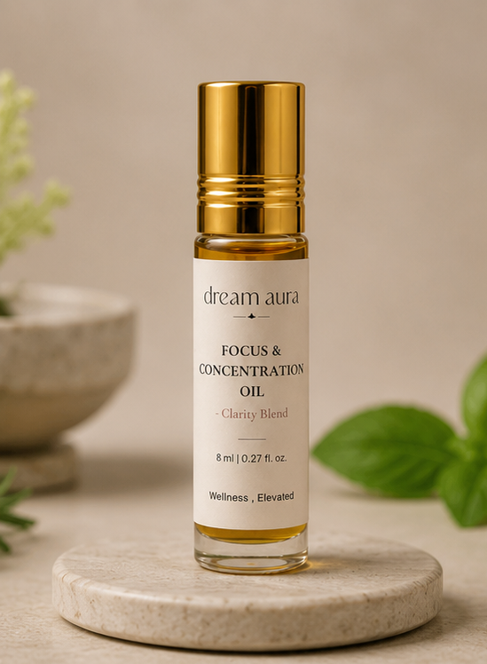 Clarity Blend – Focus & Concentration Roll-On | Mental Clarity & Study Support Aromatherapy Oil