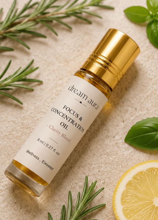 Clarity Blend – Focus & Concentration Roll-On | Mental Clarity & Study Support Aromatherapy Oil