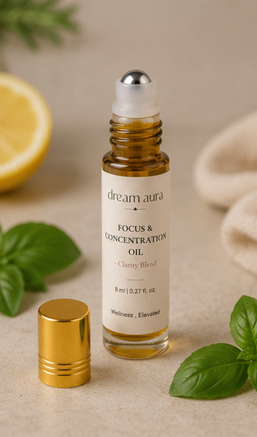 Clarity Blend – Focus & Concentration Roll-On | Mental Clarity & Study Support Aromatherapy Oil