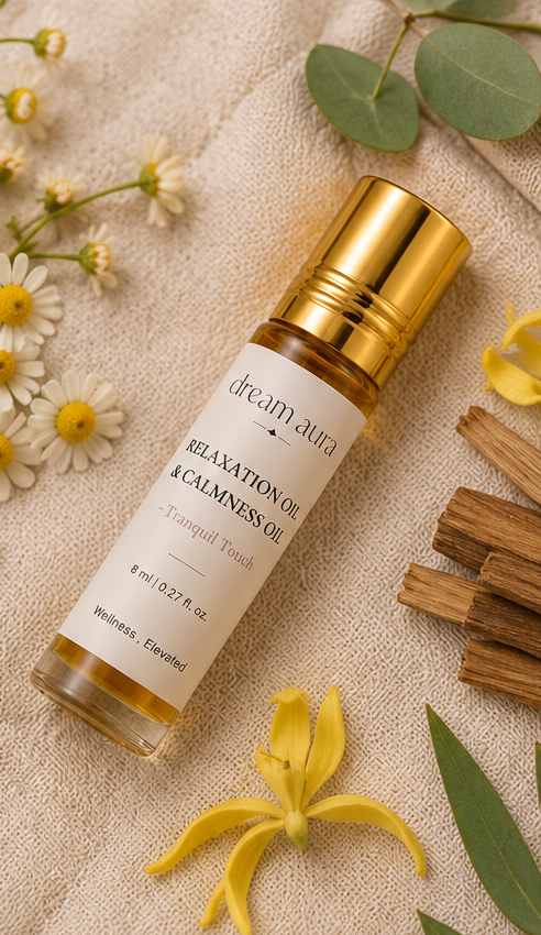 Relaxation & Calmness Roll-On Oil | Stress Relief Aromatherapy | Tranquil Touch by Dream Aura