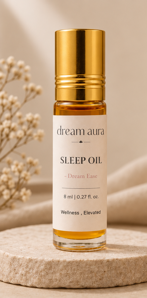 Sleep Oil Roll-On  | Deep Sleep & Stress Relief Aromatherapy |  Dream Aura
