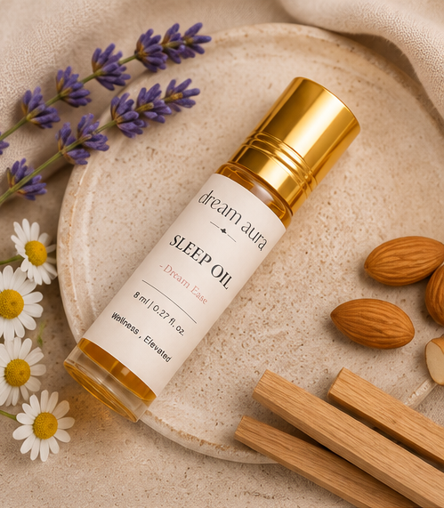 Sleep Oil Roll-On  | Deep Sleep & Stress Relief Aromatherapy |  Dream Aura