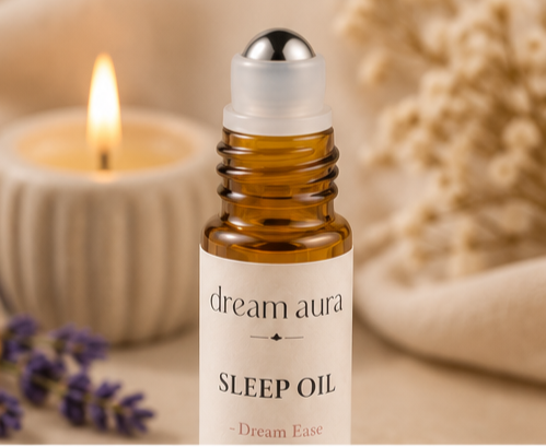 Sleep Oil Roll-On  | Deep Sleep & Stress Relief Aromatherapy |  Dream Aura